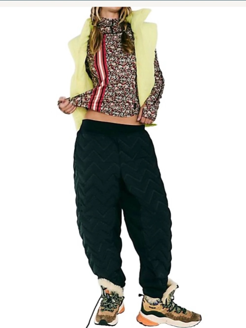 Free People Snow Pants Small Black Gettin Lost ~ Primaloft ~ Packable NWT